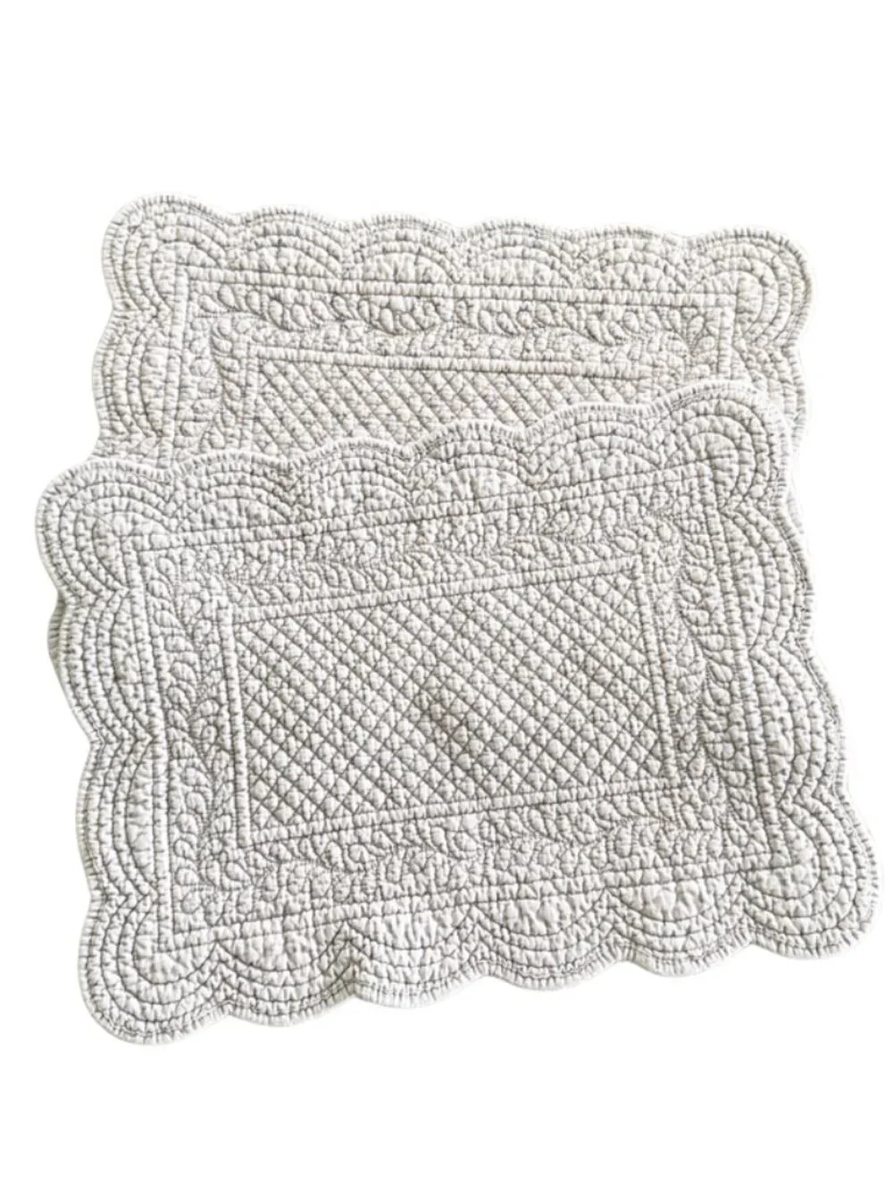 Set/2 Quilted Reversible Placemats